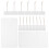 100Sets Writable Clear Acrylic Ornaments with Rope for Storage Bins 3