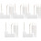 100Sets Writable Clear Acrylic Ornaments with Rope for Storage Bins 4