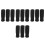 12Pcs Black Sponge Cane Hand Grip Replacement Lightweight Secure Hold 9