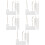 100Sets Writable Clear Acrylic Ornaments with Rope for Storage Bins 8