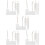 100Sets Writable Clear Acrylic Ornaments with Rope for Storage Bins 9