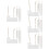 100Sets Writable Clear Acrylic Ornaments with Rope for Storage Bins 11