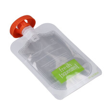 50pcs Leakproof Baby Food Storage Bags, 8.5x14.5cm Reusable