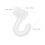 60Pcs White Plastic Rod Brackets for Closet Wardrobe Storage Hooks 11