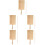 5Sets Convenient Wooden Gnocchi Boards Pasta Tools Durable Home Use 8