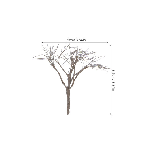 10Pcs Coffee Wire Miniature Tree Stems for Model Train Landscape 2