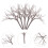 10Pcs Coffee Wire Miniature Tree Stems for Model Train Landscape 9