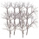 10Pcs Coffee Wire Miniature Tree Stems for Model Train Landscape 10