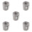 5Pcs Soft Grey Elizabethan Collar Adjustable Protective Pet Neckwear 5
