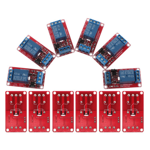48Pcs Red Relay Control Module with Optical Isolation Expansion Board 2