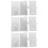 6Pcs Compact Transparent Ticket Holder Album for Storage Use 9