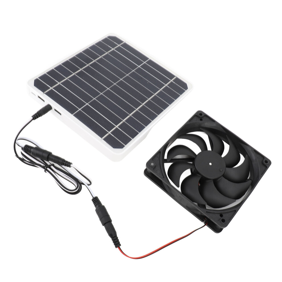 20W Solar Exhaust Fan For Chicken Coop & Pet House, Quiet, Monocrystalline Silicon 5011386371528
