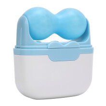 Rouleau à glace pour le visage 2-en-1 à deux extrémités Gel+ABS bleu
