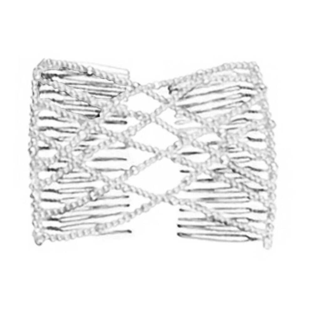 Stylish Hair Comb for Trendy Hairstyling, Elastic & Durable with Glass Bead Decorations