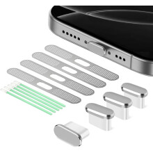 Dopuri de praf și capace pentru difuzoare USB-C, pachet de 4, pentru iPhone 15/16
