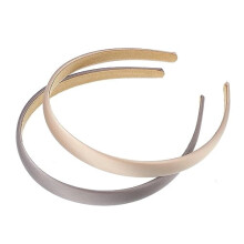 2 Satin-Haarbänder für Damen – rutschfest, 1,6 cm breit