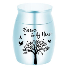 Small Urns for Human Ashes Keepsake, Mini Cremation Urns for Human or Pet Ashes,Decoration Tree of Life Urn for Adult Women Male Pet Ashes