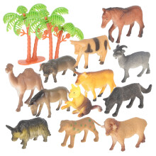 12 Pcs Animal Toys for Toddlers 1-3 Farm Animals Kids 3-5 Model Barreled