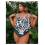 Women's Tankini Swimsuit Printed Square Neck Large Size 3