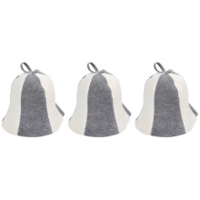 DRAFIDEEP Premium Felt Sauna Hat Taxenne Unisex Design for Sauna 3Pcs
