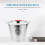 1Pc Premium Stainless Steel Bucket Red Thickened Multi Functional Pail 8