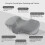 Eyelash Extension Pillow Memory Foam U Shape Neck Support Light Gray 5