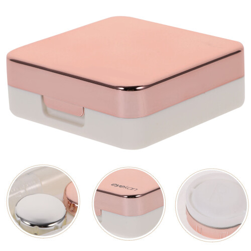 2St Roze Lenscontainer Box Compact En Voor Lensbescherming 1