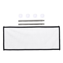 3Pcs Black Folding Pet Fence Protective Isolation Rail for Home Pets