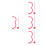 4Sets Roze Cupid En Pijl Foam Accessoires 1