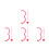 4Sets Roze Cupid En Pijl Foam Accessoires 5