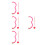 4Sets Roze Cupid En Pijl Foam Accessoires 6