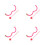 4Sets Roze Cupid En Pijl Foam Accessoires 8