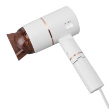 Sèche-cheveux pliable 1000 W, 3 vitesses, ivoire/doré, UE