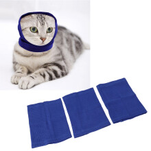 Bandes apaisantes pour chien - 3 pièces - bleu - taille M - couvre-oreilles anti-bruit