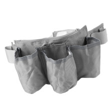 Wasserdichte Oxford-Toolbelt-Tasche mit 3 Fächern – Elektriker-Organizer in Grau