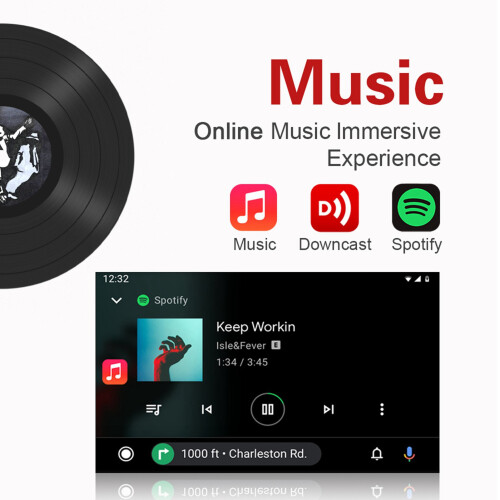 Wired To Wireless Android Auto Black 82x52x13mm 2