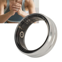 Silver Smart Ring IP68 Waterproof Pedometer Sleep Tracker No. 9
