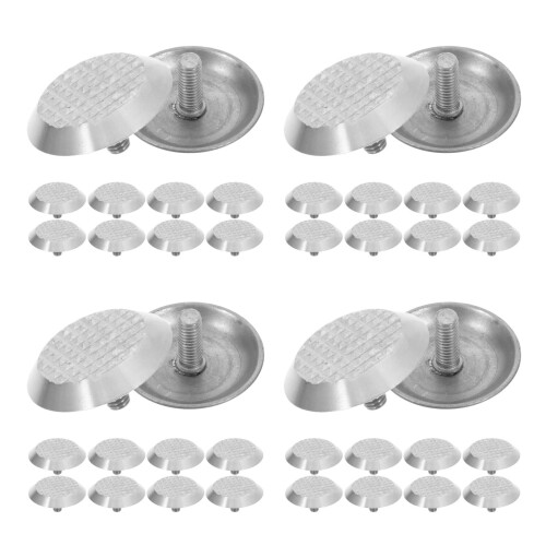 40Pièces Tactiles 304 Inox Argent Usage Rues Stations