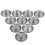 40Pièces Tactiles 304 Inox Argent Usage Rues Stations 3