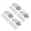 40Pièces Tactiles 304 Inox Argent Usage Rues Stations 5