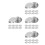 40Pièces Tactiles 304 Inox Argent Usage Rues Stations 7