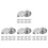 40Pièces Tactiles 304 Inox Argent Usage Rues Stations 8