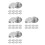 40Pièces Tactiles 304 Inox Argent Usage Rues Stations 9