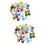 76Pcs Glass Marbles Sets Durable Decorative Balls for Vase 8