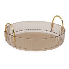 Waterproof Rotating Desk Organiser Tray Yellow