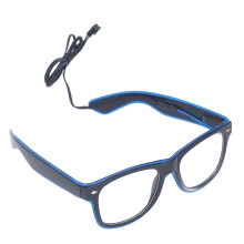 LED-Brille PVC Lichtdurchlässige Partykleider für Erwachsene, Teenager und Kinder, Blau