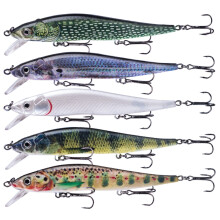 Sinkende Minnow Köder 12cm 13,3g für Bassangeln Hartköder mit 3D-Augen