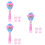 3Sets Elektrischer Bubble Blower Pink Hexenstab Für Kinder Spielspaß 6