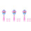 3Sets Elektrischer Bubble Blower Pink Hexenstab Für Kinder Spielspaß 7