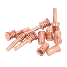 Plasma Cutter Electrodes and Nozzles Set 5Pcs Brass 420132/134 for PMX 30AIR